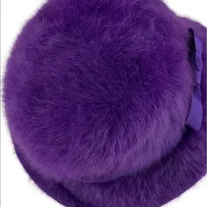 Vintage 60s Kangol Design Furgora Linda Made in England Purple Violet Bucket Hat Kangol | Accessories | Vintage 6s Kangol Design Furgora  main image 2